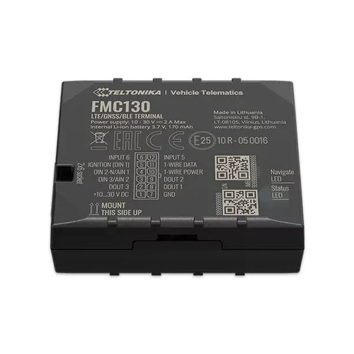 GPS Tracker Auto Profesional Teltonika FMC130 - Localizare 4G LTE, Bluetooth, Baterie Internă 170 mAh,  eSIM global inclus