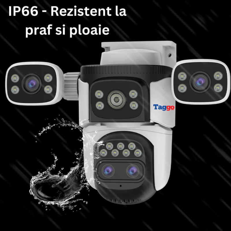 Camera Crocodil 12MP WiFi – Zoom 10X, Vedere Nocturna Color, Urmarire Automată