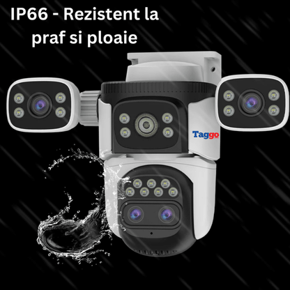 Camera Crocodil 12MP WiFi – Zoom 10X, Vedere Nocturna Color, Urmarire Automată