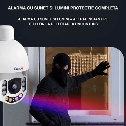 Camera WiFi 3MP cu Zoom Optic 5X, Detectare Umana si Alarma