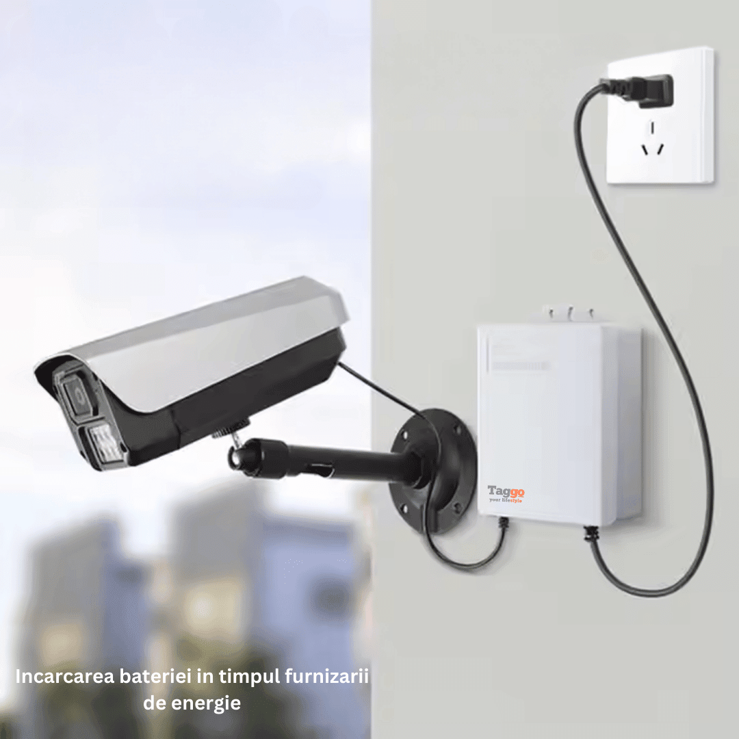 Alimentator UPS 12V Taggo.ro cu baterie de 3600mAh și protecție la supraincarcare, supratensiune și temperaturi ridicate