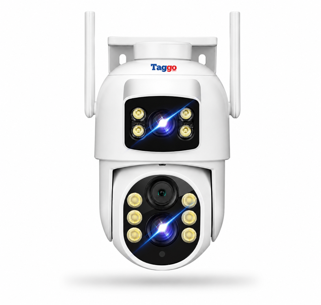Camera Supraveghere WIFI, Rezolutie 6MP, Zoom 10x, 2 Lentile, Comunicare bidirectionala