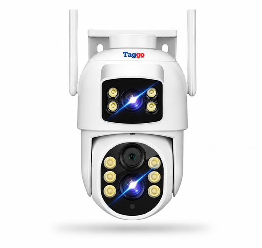 Camera Supraveghere WIFI, Rezolutie 6MP, Zoom 10x, 2 Lentile, Comunicare bidirectionala