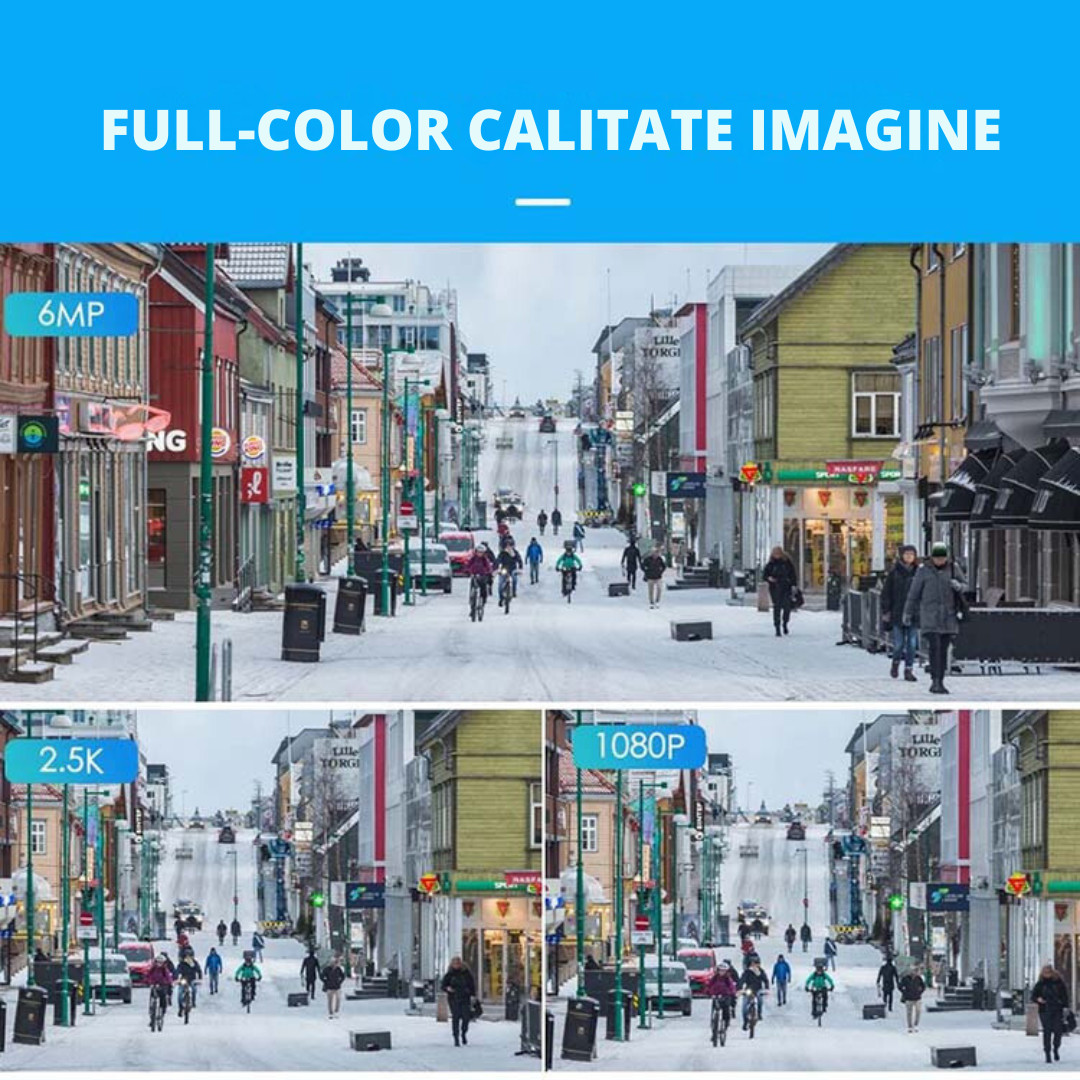 Camera de supraveghere 4G Cartela SIM 4K, 100X, 2 lentile, Control din aplicatie, Detectie umana, Rezistenta la apa IP66