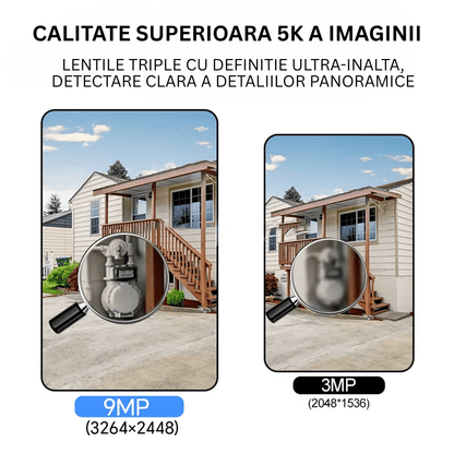 Camera de Supraveghere 12MP, Cartela SIM 4G, Monitor Panoramic, Control din Aplicatia Mobila, Panou Solar