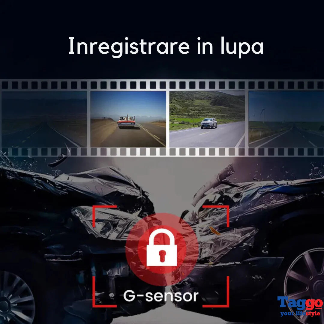 Camera Auto K26S 4K + camera spate 2.5K, WDR, WiFi si GPS integrat, 3,16" IPS, Senzor G
