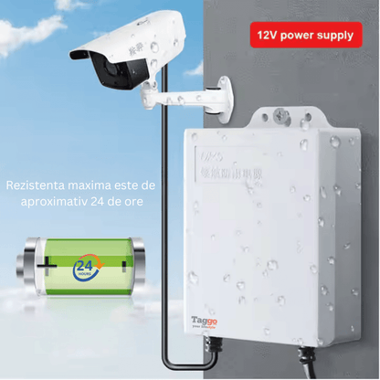 Alimentator UPS 12V cu baterie de 3600 mAh, protecție la supraincarcare, supratensiune și temperaturi ridicate, brand Taggo.ro