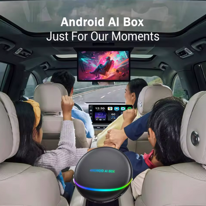 Android Carplay AI BOX, 8GB RAM + 128GB ROM, conectivitate WiFi + Bluetooth - Taggo.ro