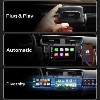 Android 12 Wireless CarPlay CA481 Aibox,  Youtube, Netflix, Spotify, 4G+64G - Taggo.ro