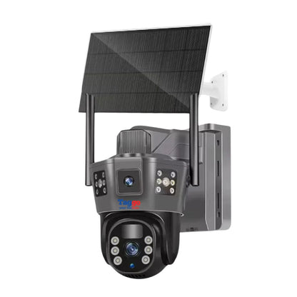 Camera Supraveghere 4G 6K Ultra HD, Dual Camera 12MP, Incarcare Solara, Rotire Din Aplicatie, Rezistenta La Apa IP 66