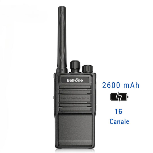 Statie radio analogica comerciala, Baterie 2600mAh, Performanta Fiabila, Comunicare eficienta