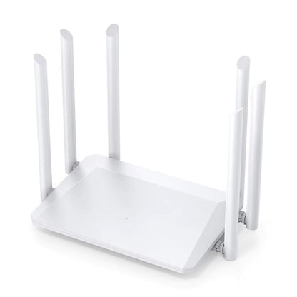 Router WiFi Wireless 2.4G 300Mbps cu 6 Antene Externe, Semnal puternic, Acoperire extinsa si Functie Duala