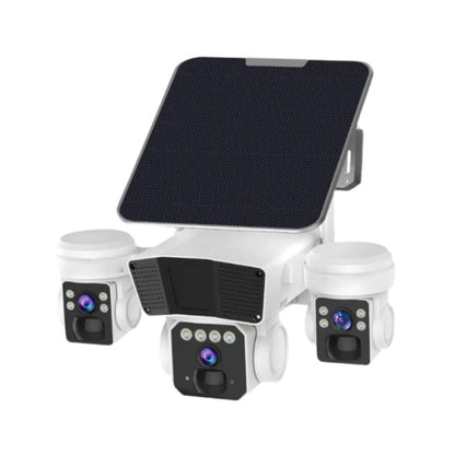 Camera crocodil solar 4G multi-lentile, 12MP, panou solar 10W, stocare in cloud si SD, Rezistenta la apa IP66, Urmarire persoane