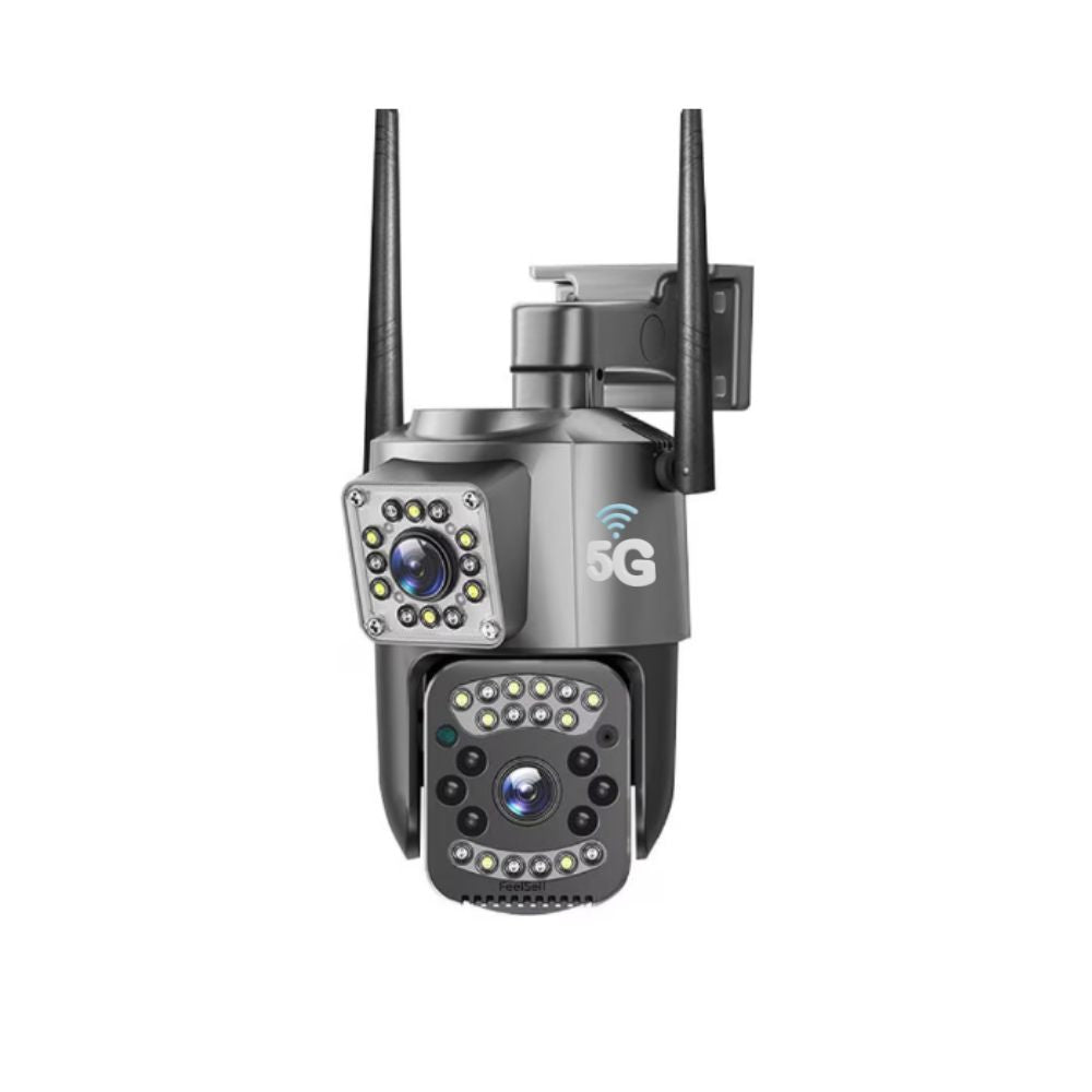 Camera de supraveghere 4G Cartela SIM 4K, 8MP, 2 lentile, Control din aplicatie, Urmarire automata, Rezistenta la apa IP66