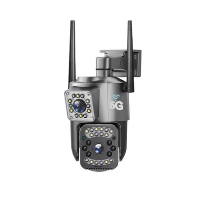 Camera de supraveghere 4G Cartela SIM 4K, 8MP, 2 lentile, Control din aplicatie, Urmarire automata, Rezistenta la apa IP66
