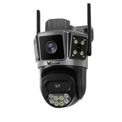 Camera de supraveghere 4G Cartela SIM 6K, 10MP, 3 ecrane, Urmarire automata, Control din aplicatie, Rezistenta la apa , Full Color