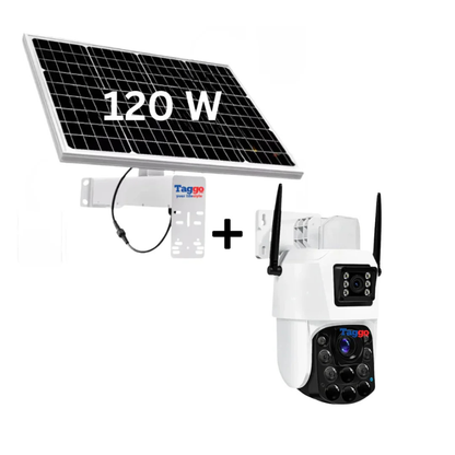 Camera Supraveghere cu Panou Solar si Cartela SIM 4G, Rezolutie 4K ULTRA HD, Zoom Optic 100X, PTZ Exterior, 24/7