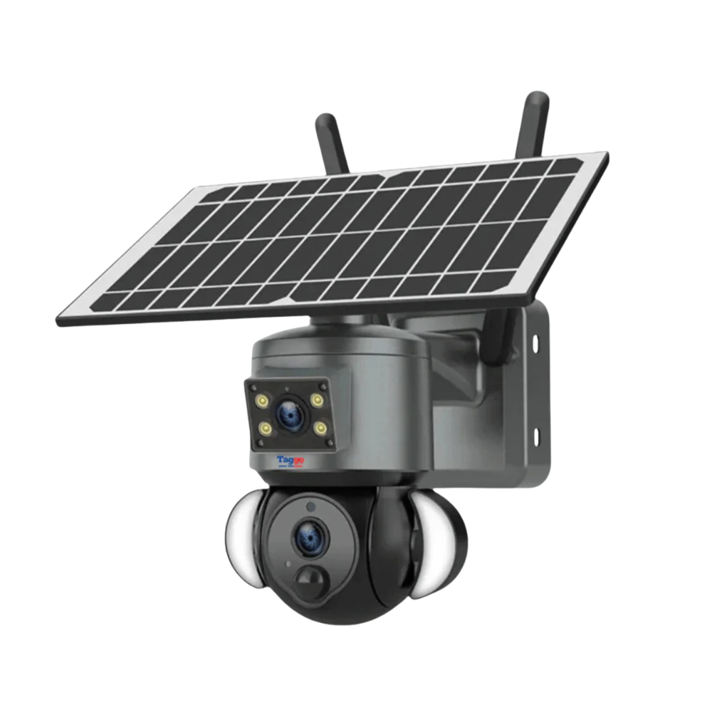 Camera Supraveghere WIFI 4K Ultra HD, Dual Camera 4MP+4MP, 10X ZOOM, Incarcare Solara, Rotire Din Aplicatie, Rezistenta La Apa IP 66