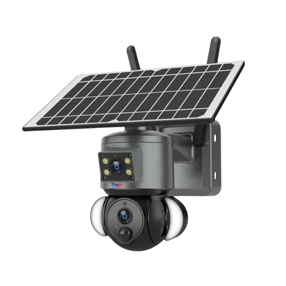 Camera Supraveghere WIFI 4K Ultra HD, Dual Camera 4MP+4MP, 10X ZOOM, Incarcare Solara, Rotire Din Aplicatie, Rezistenta La Apa IP 66