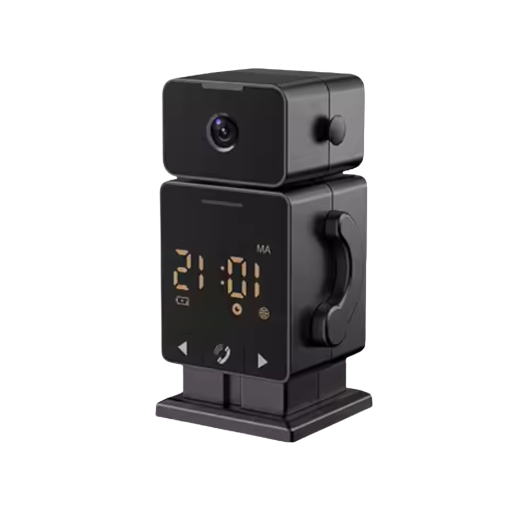 Camera de Securitate cu Ceas de Perete – WiFi, Tuya Smart, Detectie Miscare, Alarma, Vedere Nocturna Color, Apel cu o Atingere