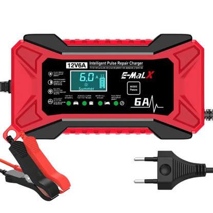 Redresor inteligent 12V 6A pentru baterii auto si moto - GEL, Plumb-Acid, LiFePO4 14.6V