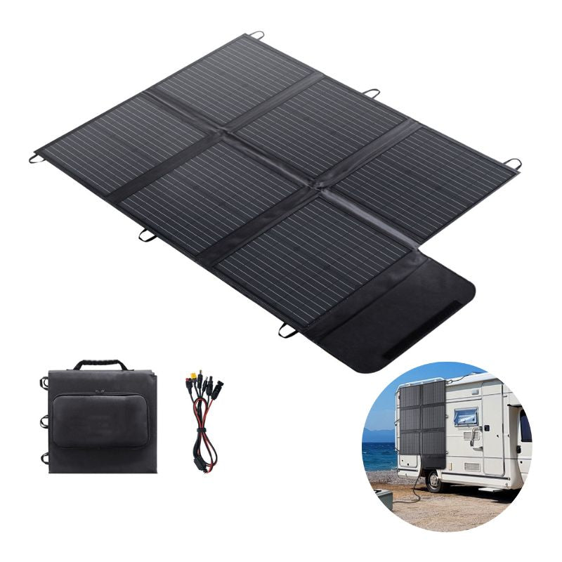 Panou Solar 120W Pliabil Portabil cu design flexibil, IP67, cablu de incarcare MC4 la Anderson/XT60/DC5521/7909