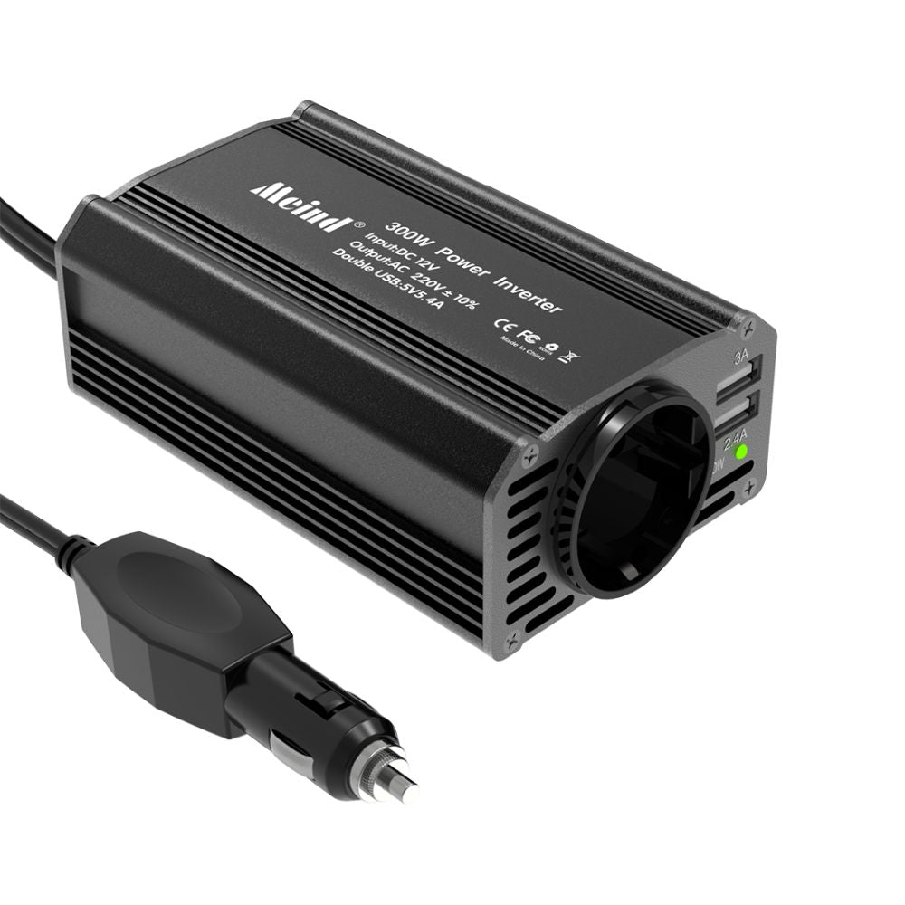 Invertor 600w, Priza EU 230V, Putere 600W, 2 x Porturi USB, 5.4A