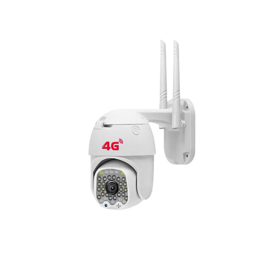 Camera Supraveghere Hd 1080p 4G 3MP, Rotire din Aplicatie, 16 Leduri IR, 16 Leduri Albe, Rezistenta la Apa IP66 - Taggo.ro