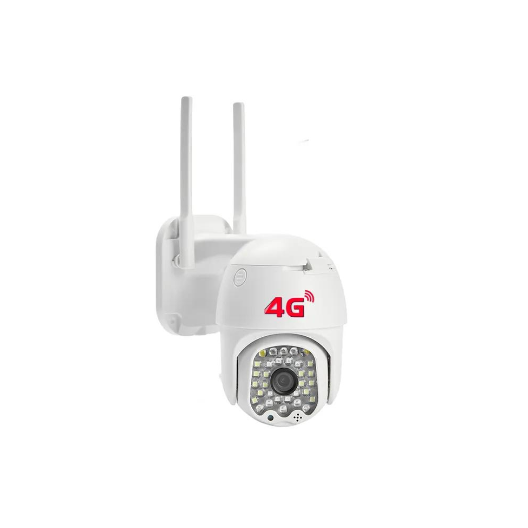 Camera Supraveghere Hd 1080p 4G 3MP, Rotire din Aplicatie, 16 Leduri IR, 16 Leduri Albe, Rezistenta la Apa IP66 - Taggo.ro