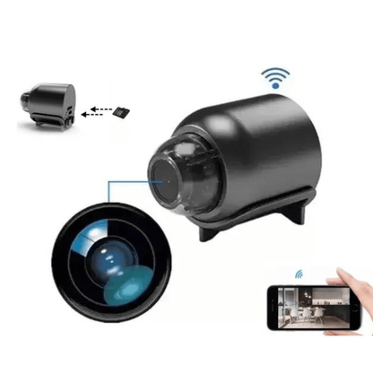 Mini cameră WIFI Taggo Full HD, 160° vizionare, control aplicație, senzor mișcare și vizionare nocturnă.