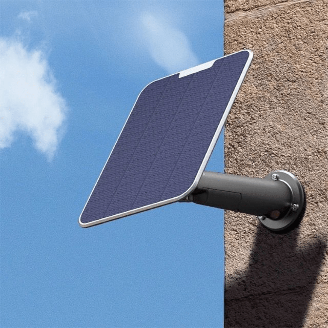 Panou solar de 6W pentru camera de supraveghere 4G 4K Ultra HD, duală, cu cablu lung de 2,5 m, de la Taggo.ro