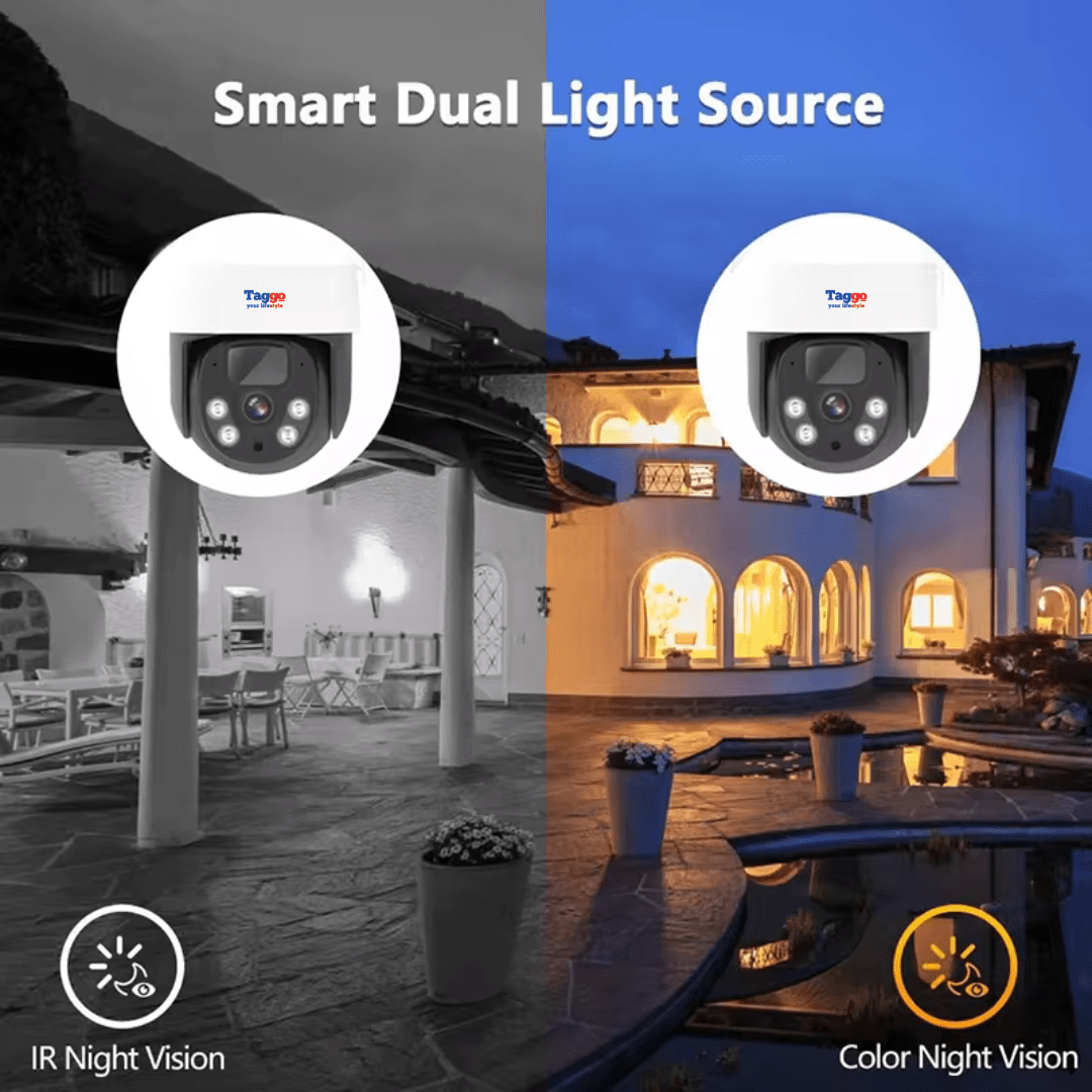 Sistem supraveghere exterior cu 4 camere wireless 4MP, monitor LCD, funcție solară și IR de 30m, pentru securitate profesională