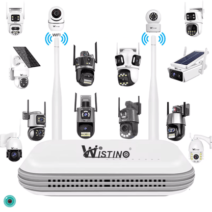 NVR WIFI cu 8 canale, rezoluție 8MP (4K), detectie facială, compresie H.265, pentru supraveghere video de înaltă calitate