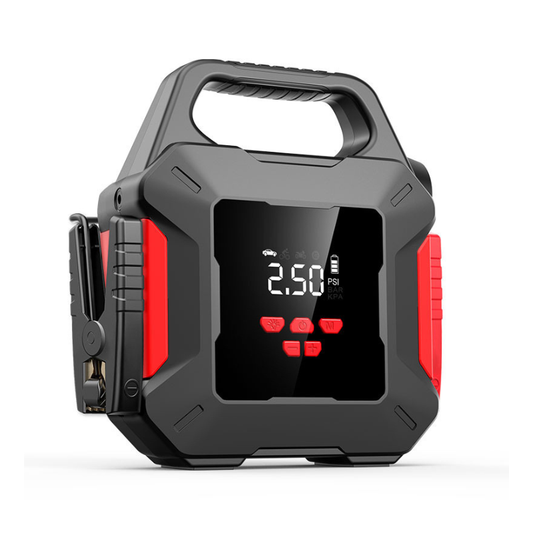 Robot pornire, Jump Starter Auto Portabil 10000 mAh – Compresor Anvelope & Power Bank USB pentru Porniri de Urgenta