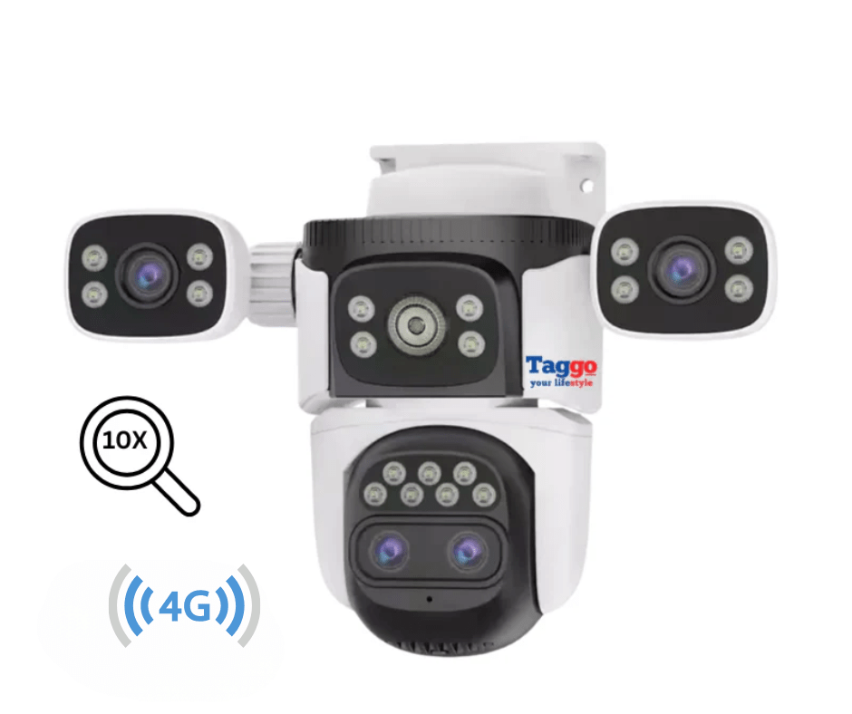 Camera de supraveghere 4G VSTARCAM, 12MP, zoom 10x, vedere nocturnă color, audio bidirecțional și detectie mișcare