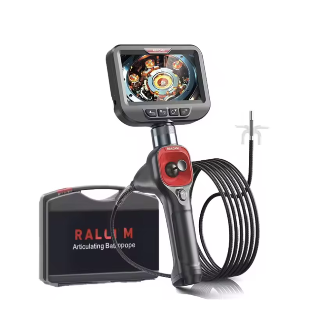 Camera endoscopica Ralcam F606B cu accesorii, cameră 62 mm, display 4.3 inch 1280x720 HD, unghi 360°, autonomie până la 6 ore, cablu 1 M, multicolor