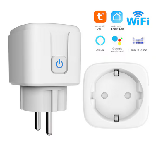 Priza Inteligenta Wi-Fi Tuya EU – Control de la Distantă, Monitorizare Energie si Temporizare