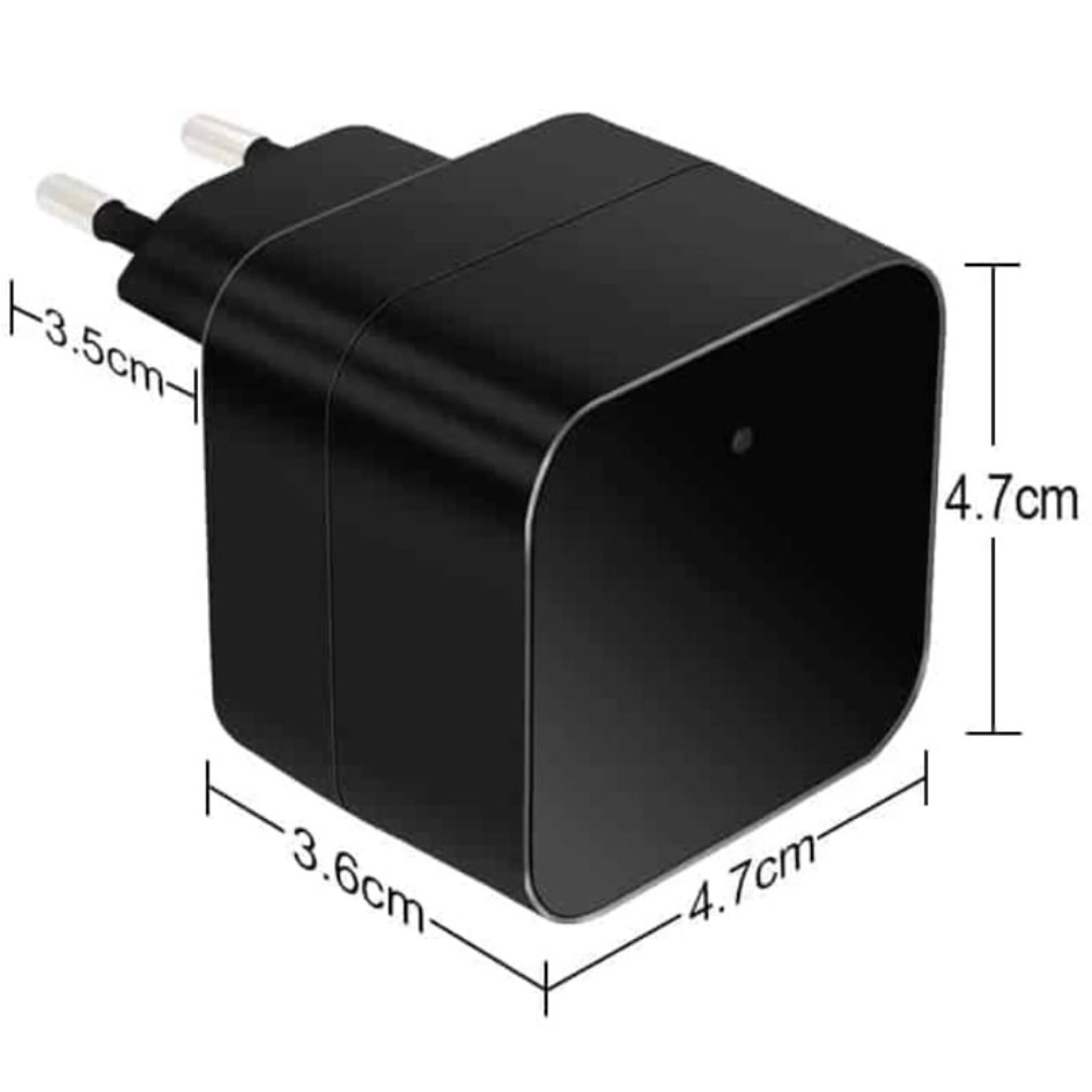 Incarcator USB cu Camera Spion, Wi-Fi, Full HD, Vedere Nocturna, Senzor de Miscare