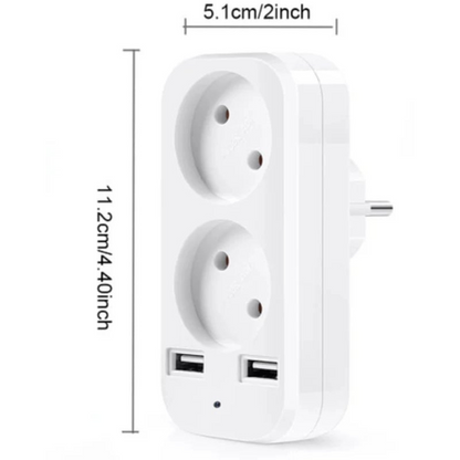 Camera Spion in Adaptor Dublu, Wi-Fi, Full HD, Vizualizare in Timp Real