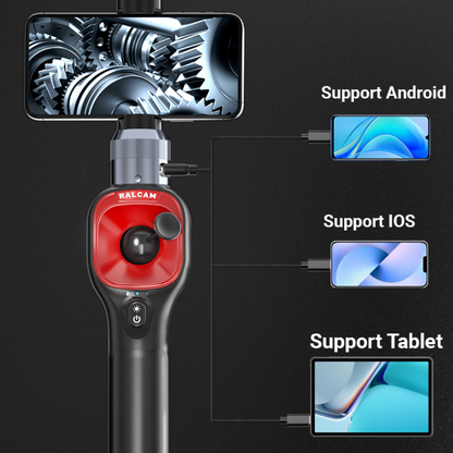 Camera endoscopica Ralcam F604A cu accesorii, cameră 39 mm, 1280x720 HD, unghi 360°, autonomie până la 6 ore, cablu 1 M, multicolor