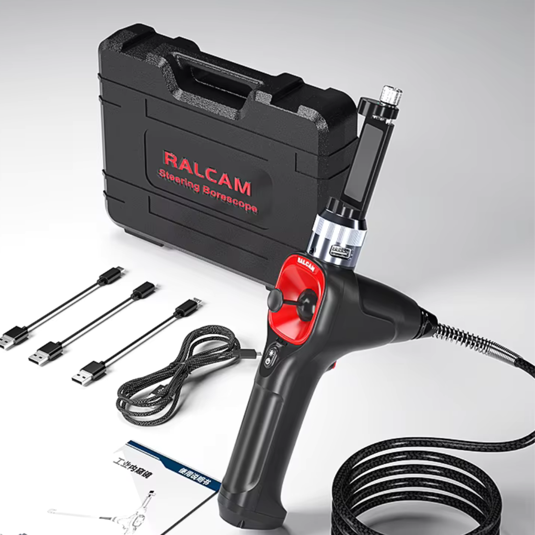 Camera endoscopica Ralcam F604A cu accesorii, cameră 39 mm, 1280x720 HD, unghi 360°, autonomie până la 6 ore, cablu 1 M, multicolor