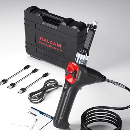 Camera endoscopica Ralcam F604A cu accesorii, cameră 39 mm, 1280x720 HD, unghi 360°, autonomie până la 6 ore, cablu 1 M, multicolor