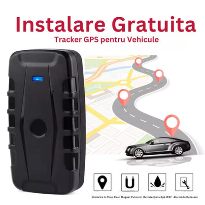GPS Tracker Auto 4G, Baterie 20000mAh, Magnet Puternic, IP67, Urmărire în Timp Real, standby 120 zile