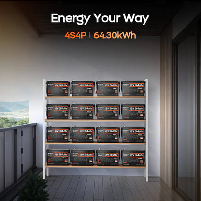 Baterie LiFePO4 Humsienk Mini 12V 314Ah, 4kWh, Bluetooth 5.0, BMS 200A, IP65