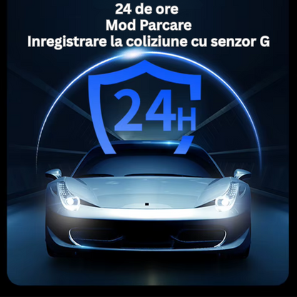 Camera auto de bord 4G Cartela SIM, 24h, GPS, Vizualizare traseu, Senzor G Impact, Acces aplicatie - Taggo.ro