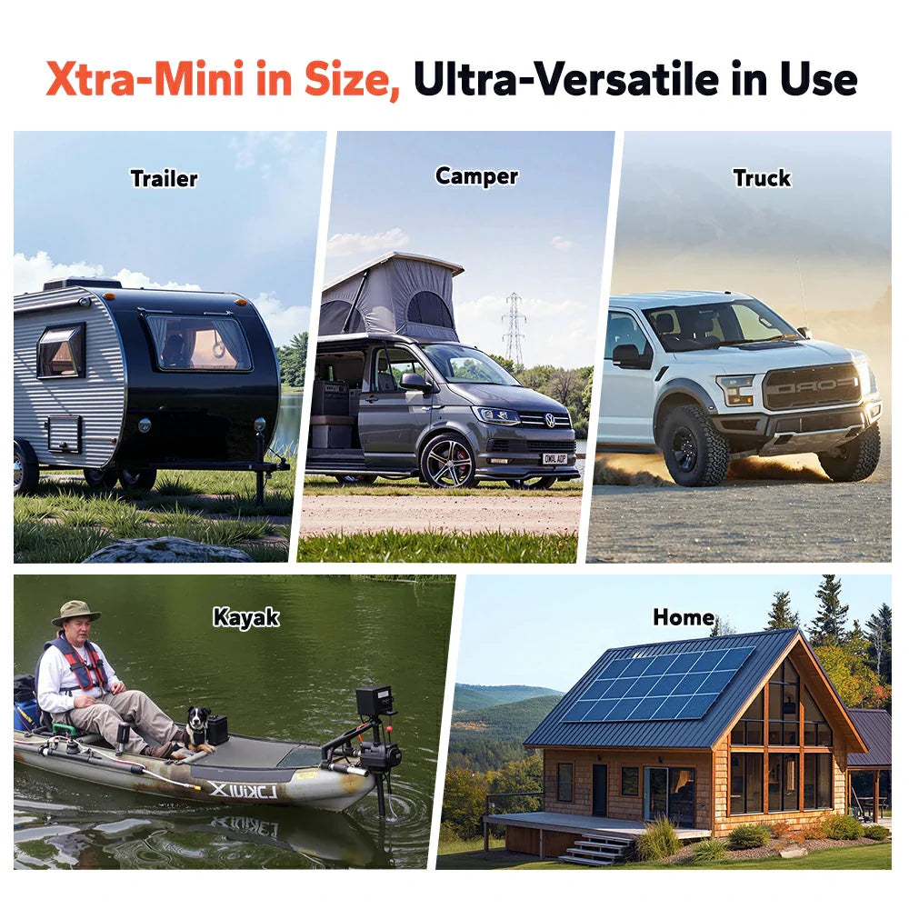Baterie LiTime 12V 100Ah Xtra-Mini LiFePO4 cu Bluetooth 5.0 - Acumulator Litiu Compact
