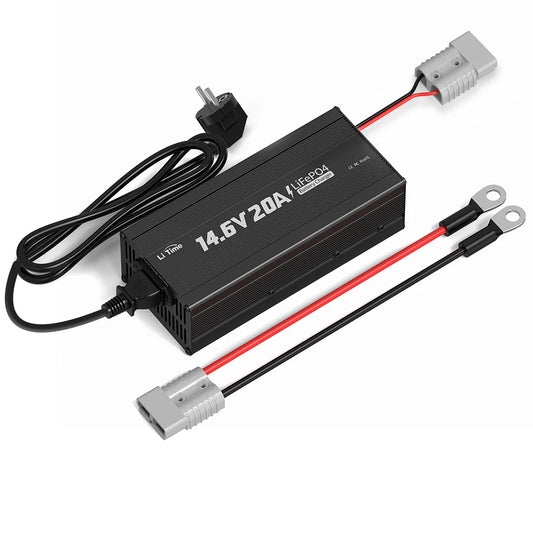 Incarcator Redresor LiTime 12V (14.6V) 20A pentru baterii LiFePO4  – incarcare rapida si sigura
