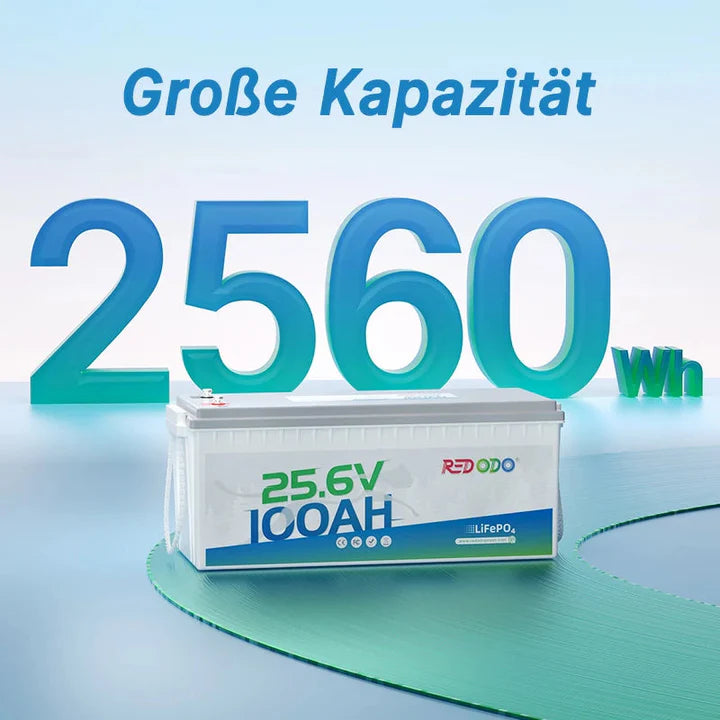 Baterie solara LITHIUM Redodo 24V 100Ah LiFePO4 cu BMS 100A, 2560Wh