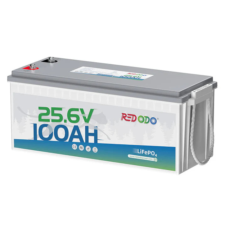 Baterie solara LITHIUM Redodo 24V 100Ah LiFePO4 cu BMS 100A, 2560Wh