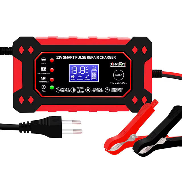 Redresor Automat pentru Baterii Auto 12V/5Amp, Inteligent, cu Funcție de Reparare și Siguranță